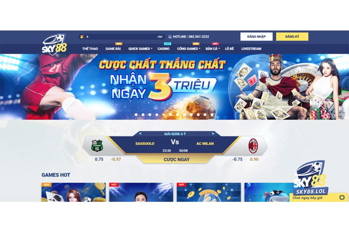 Các Dịch Vụ Cá Cược Tại sky88 net